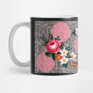 Animal Print Floral Mug